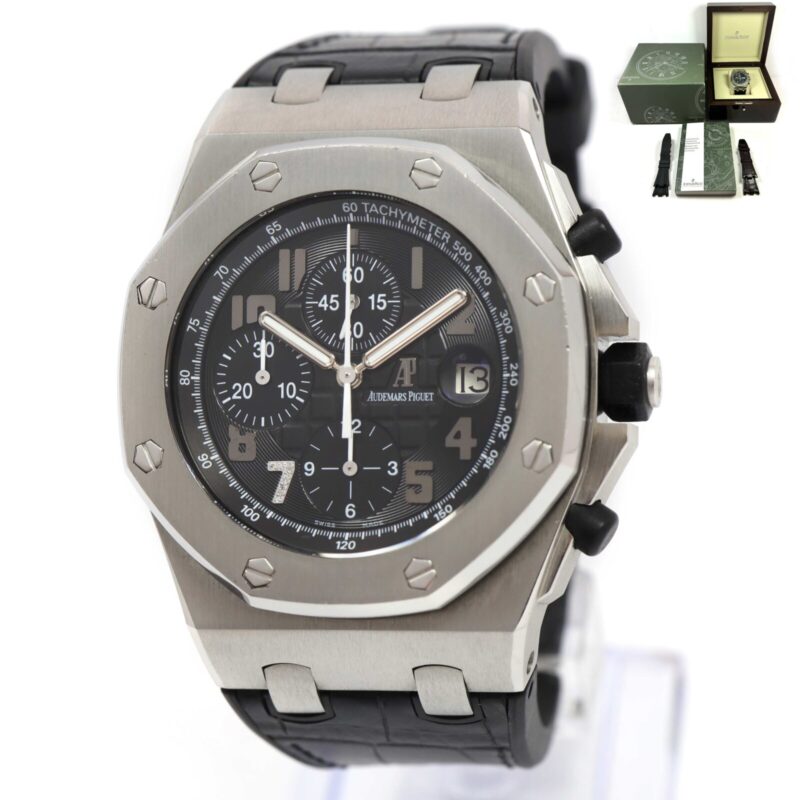 2007 Audemars Piguet Royal Oak Offshore Ginza 26180ST 42MM Black Box Papers