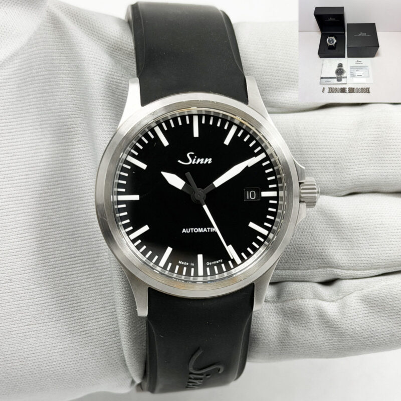 2025 Sinn Automatik 556I 38MM Black Dial Stainless Steel Box Papers