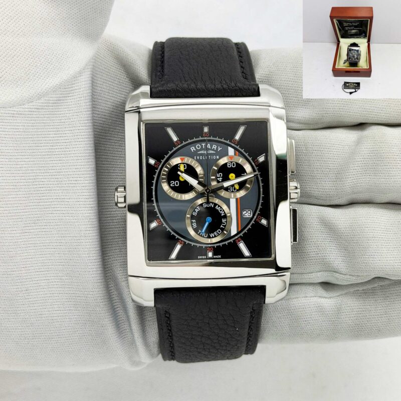 Rotary Evolution Reversible TZ2 37MM Black Stainless Steel Box