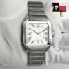 2024 Cartier Santos De Cartier Large WSSA0018 39MM Silver Dial Stainless Steel B/p