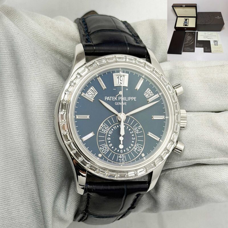 Patek Philippe Annual Calendar 5961P 40MM Blue Platinum Diamond 2026 Service B/p