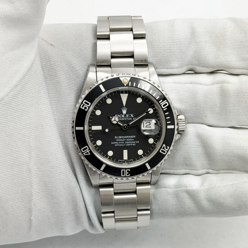 1982 Rolex Submariner Date 16800 40MM Black Matte Tritium Dial Steel