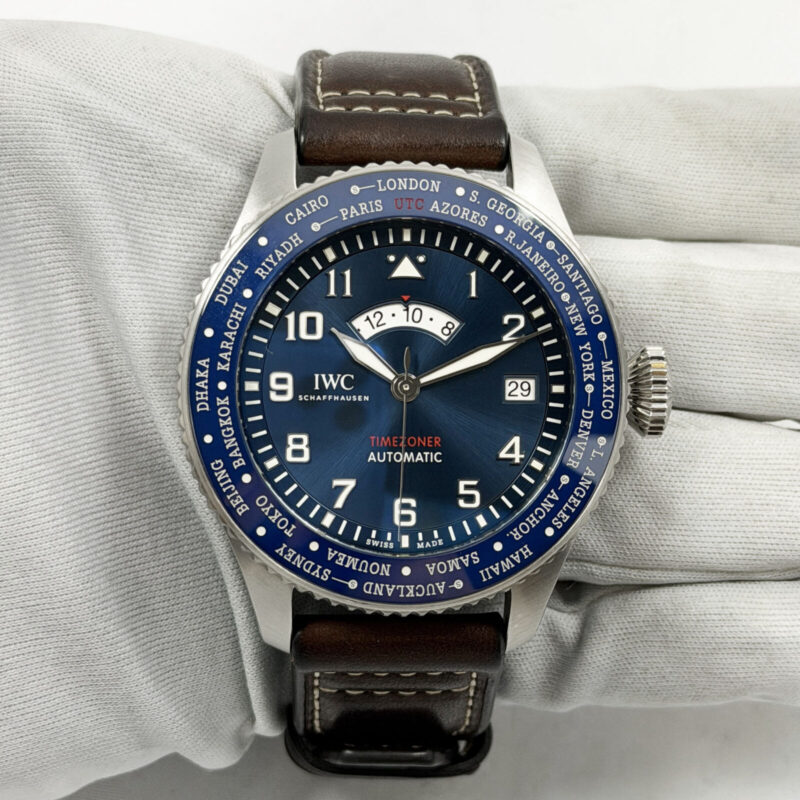 IWC Pilot Timezoner Le Petit Prince IW395503 46MM Blue Steel Box Papers