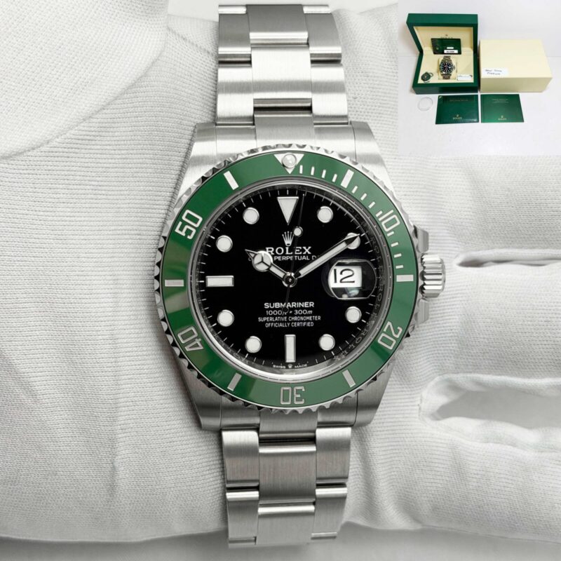Like New 2020 Rolex Submariner Date Starbucks MK1 126610LV 41MM Black Steel B/p