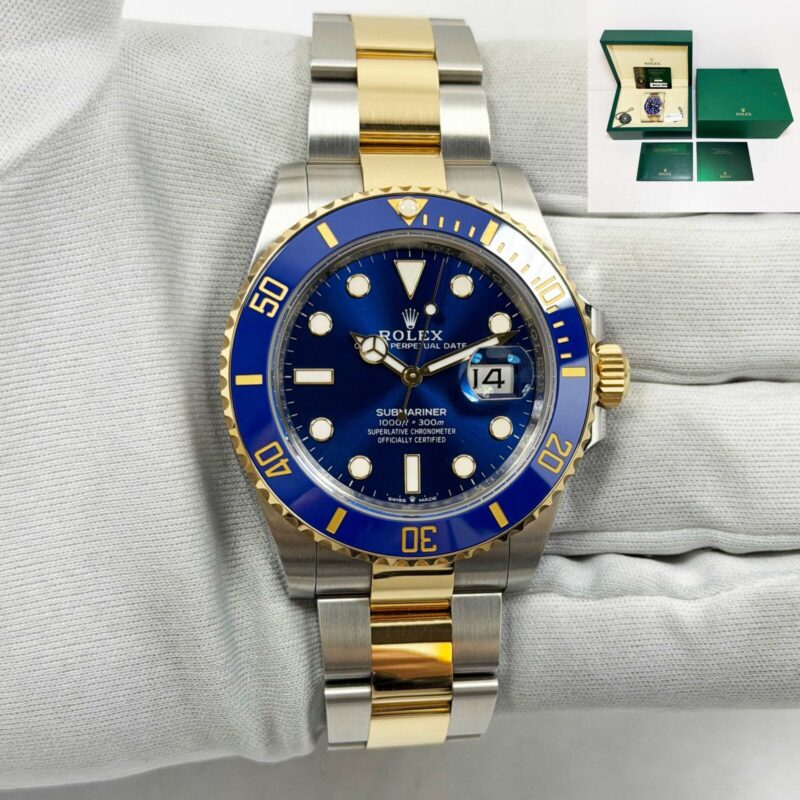 2025 Rolex Submariner Date Bluesy 126613LB 41MM Blue Two-Tone Yg Box Papers