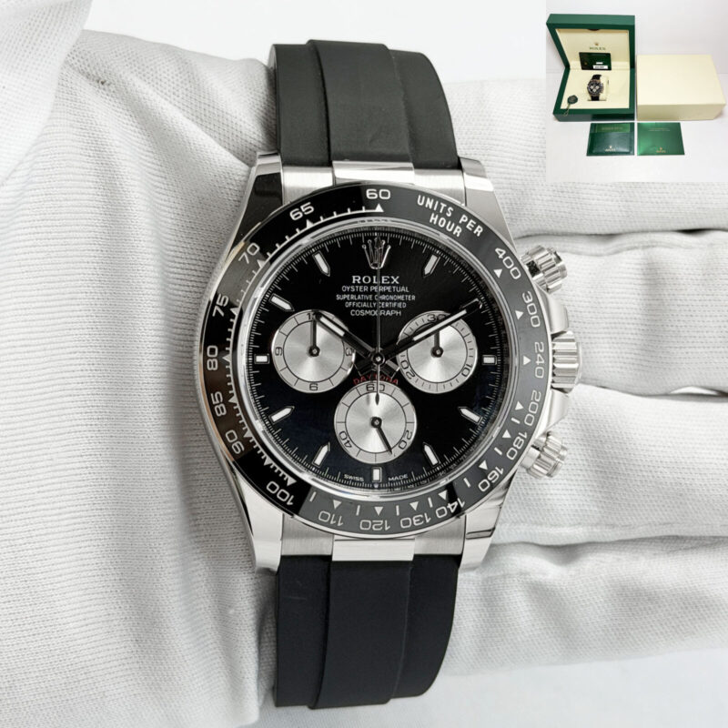 2025 Rolex Daytona Baby Le Mans 126519LN 40MM Black 18K White Gold Box Papers