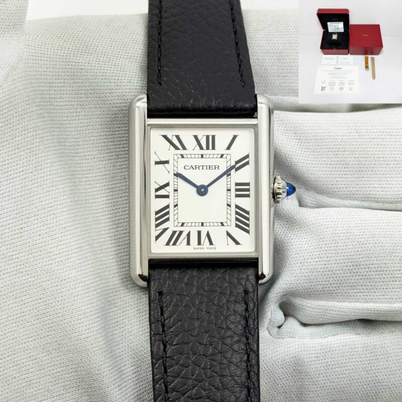 New 2025 Cartier Tank Must WSTA0109 25.5MM Silver Dial Stainless Steel Box Papers