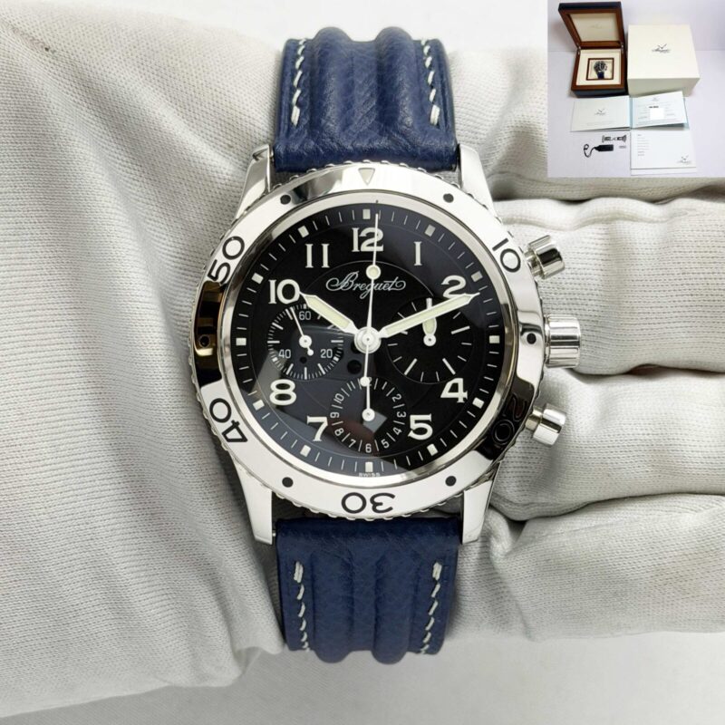 2012 Breguet Type Xx Aeronavale Chrono 3800ST 39MM Black Steel B/p