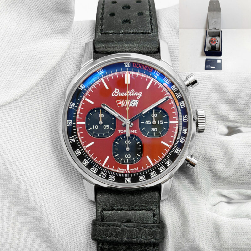 2019 Breitling Top Time Chevrolet Corvette A25310 42MM Red Dial Steel Box Papers