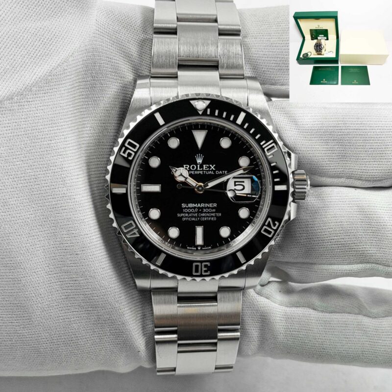 2022 Rolex Submariner Date 126610LN 41MM Black Stainless Steel Box Papers
