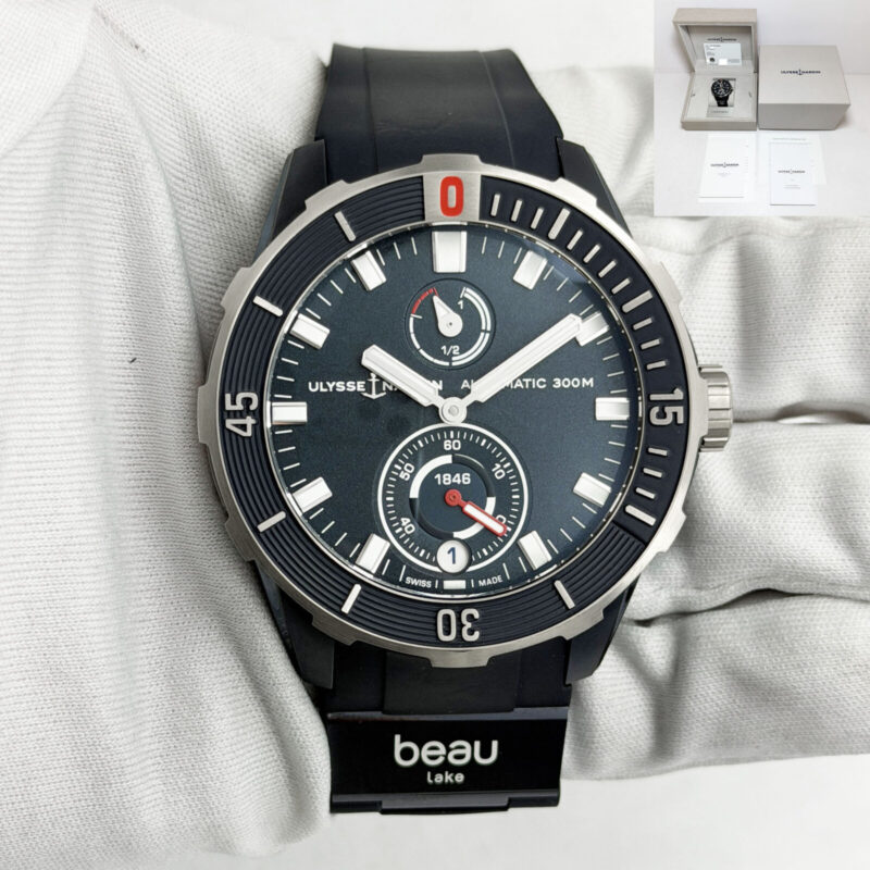 Ulysse Nardin Marine Diver Beau Lake 1183-170LE-3A-Beau 44MM Blue Titanium B/p