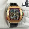 Richard Mille Split Second Chronograph RM65 44MM Skeleton Dial Rose Gold B/p