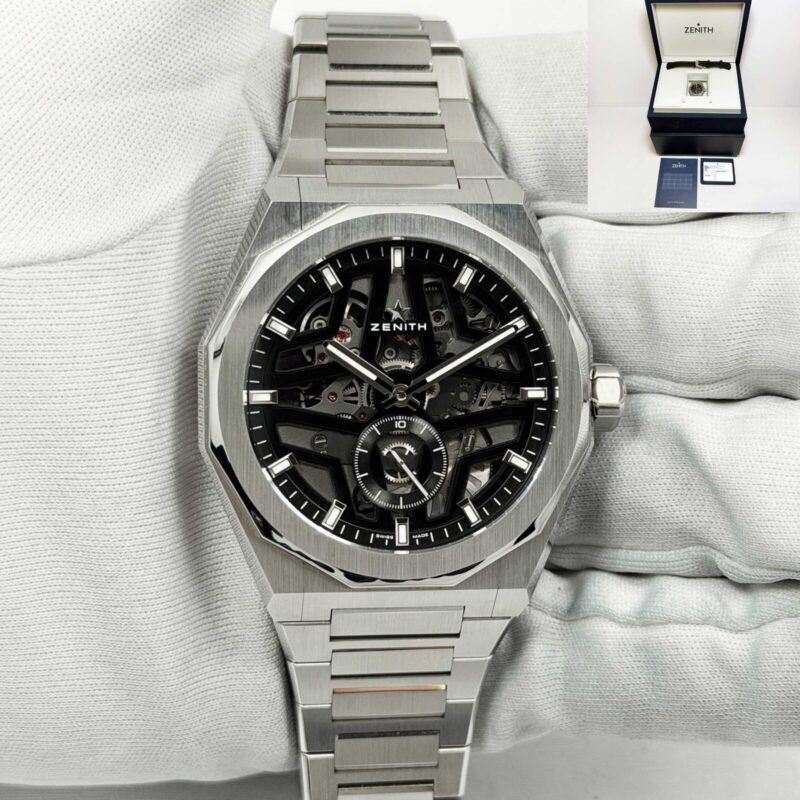 2025 Zenith Defy Skyline 03.9300.3620 41MM Skeleton Black Stainless Steel B/p