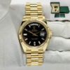 New 2026 Rolex Day-Date President 228238 40MM Black Baguette 18K Yg Box Papers