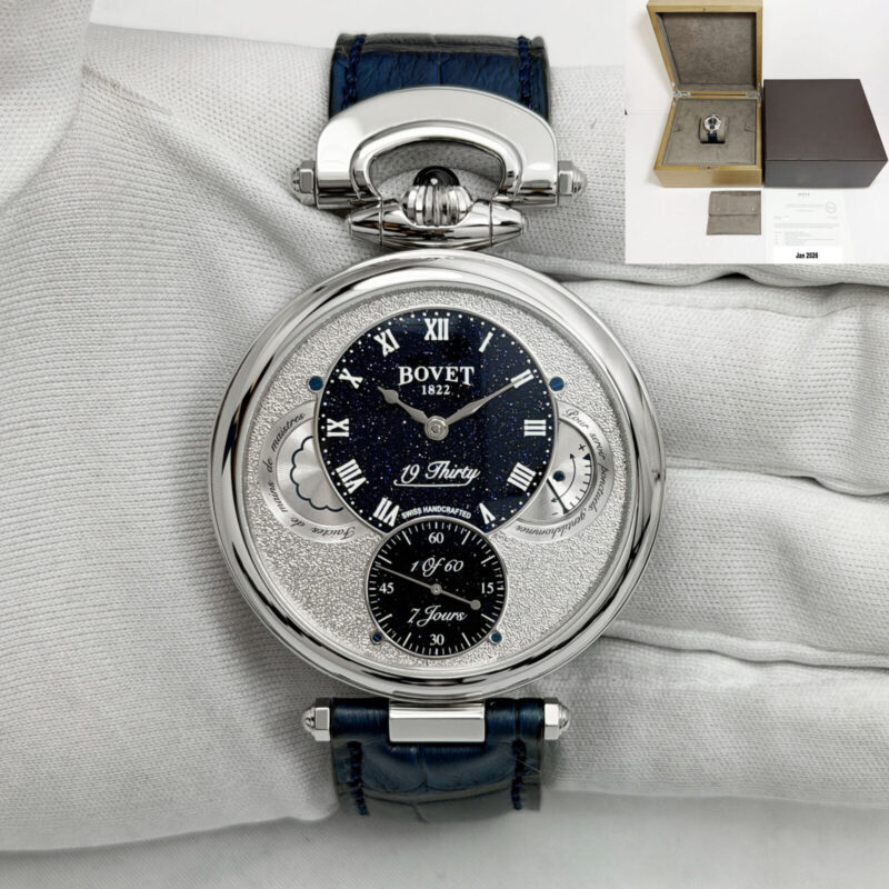 Like New 2026 Bovet 19THIRTY NTS0115 42MM Aventurine Steel Box Paper