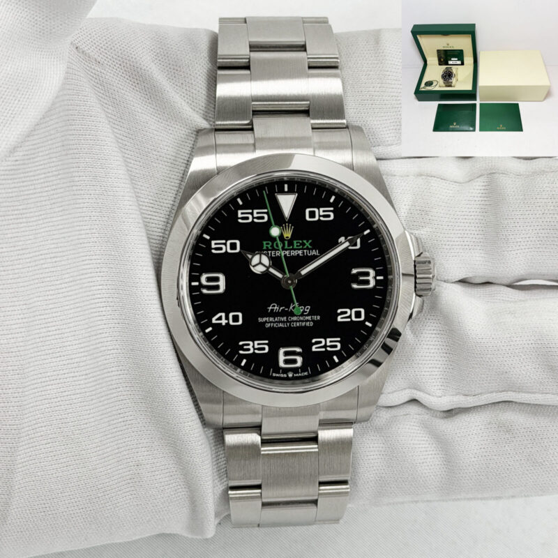 2024 Rolex Air King 126900 40MM Black Dial Stainless Steel Box Paper
