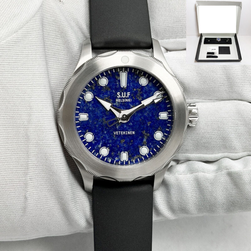 Like New 2025 S.u.f Helsinki Vetehinen Lapis Lazuli 42MM Blue Steel Box Paper