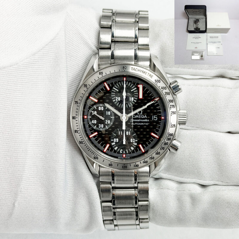 2003 Omega Speedmaster Racing Michael Schumacher 3519.50 39MM Black Carbon B/p