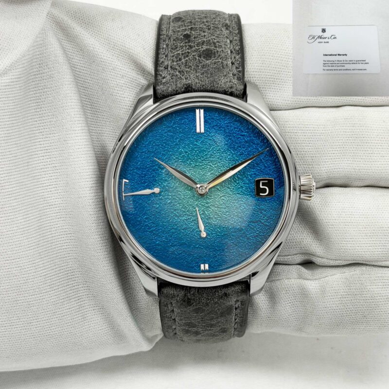 H. Moser & Cie. Endeavour Perpetual Calendar 1800-2000 Blue Tantalum Steel Paper