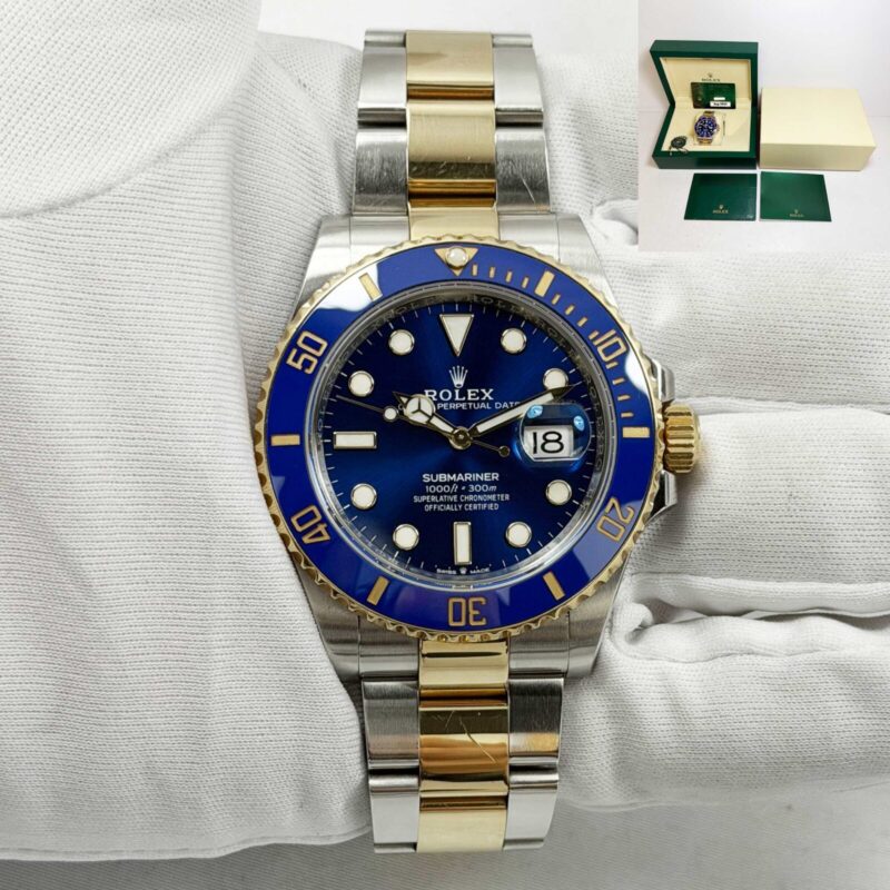 2024 Rolex Submariner Date Bluesy 126613LB 41MM Blue 18K Yg Two-Tone Box Papers