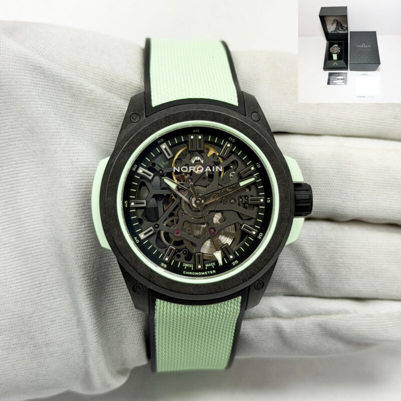 New 2026 Norqain Wild One 39MM Skeleton Dial Carbon Box Papers