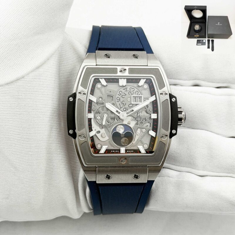 Hublot Spirit Of Big Bang Moonphase 647.NX.1137.RX 42MM Skeleton Titanium B/p