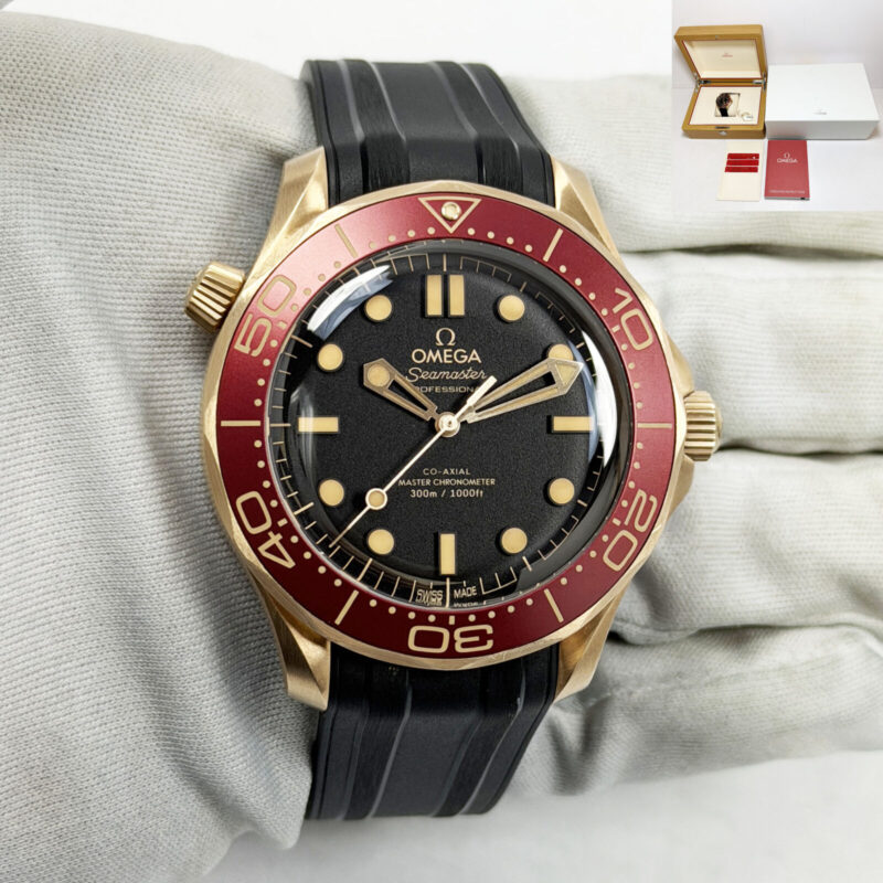 2025 Omega Seamaster Diver Chrono 210.92.42.20.01.003 42MM Black Bronze Gold B/p