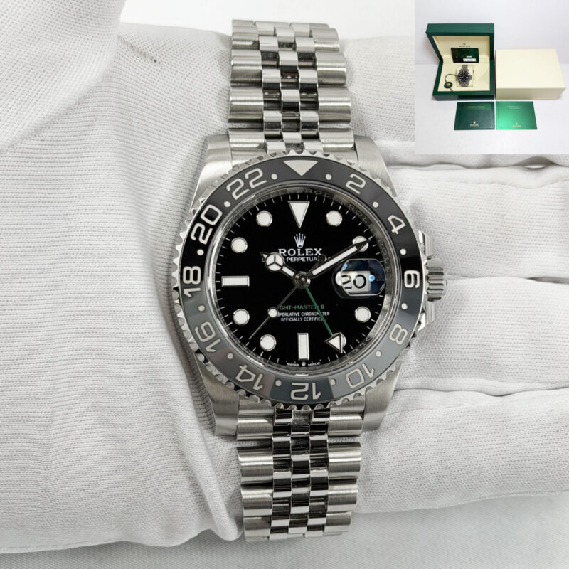 2024 Rolex GMT-Master II Bruce Wayne 126710GRNR 40MM Black Stainless Steel B/p