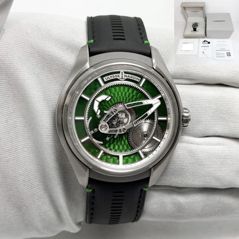 Ulysse Nardin Freak Enamel Bucher 2303-270LE-8AE-Buch 43MM Green Titanium B/p