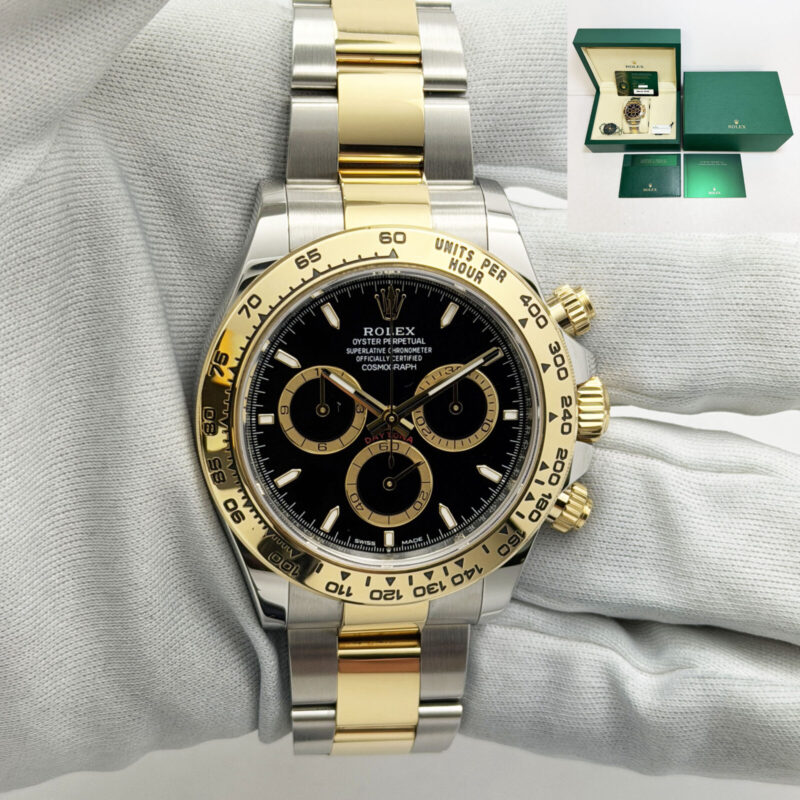 2025 Rolex Daytona 126503 40MM Black Dial Two-Tone 18K Yellow Gold Box Paper