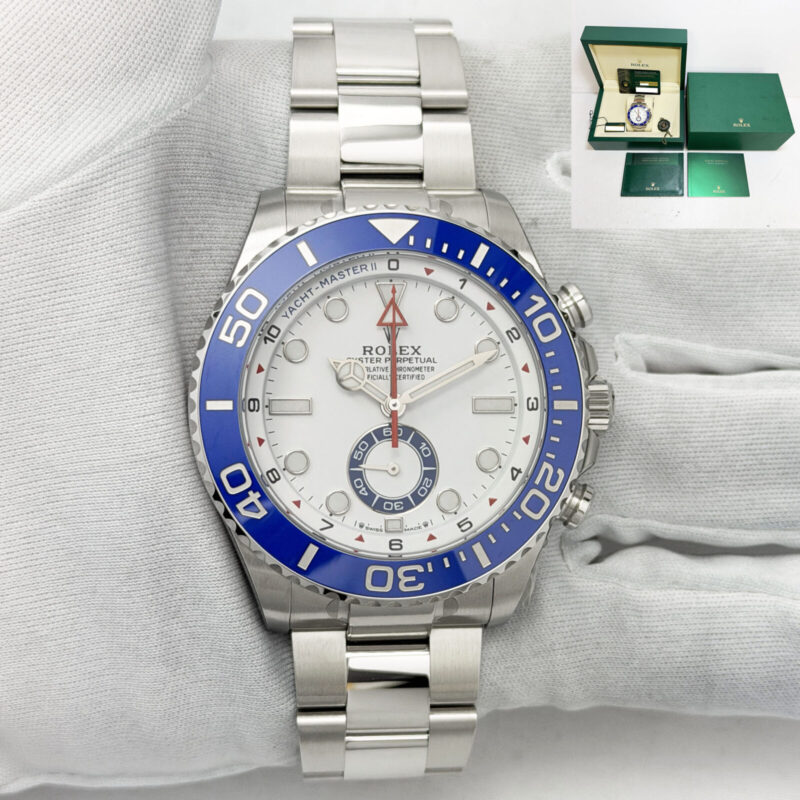 New 2026 Rolex Yacht-Master II 126680 44MM White Dial Oyster Steel Box Paper
