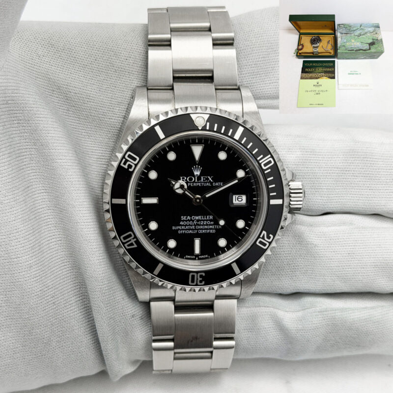 1999 Rolex Sea-Dweller 4000 16600 40MM Black Dial Steel Box A-Serial