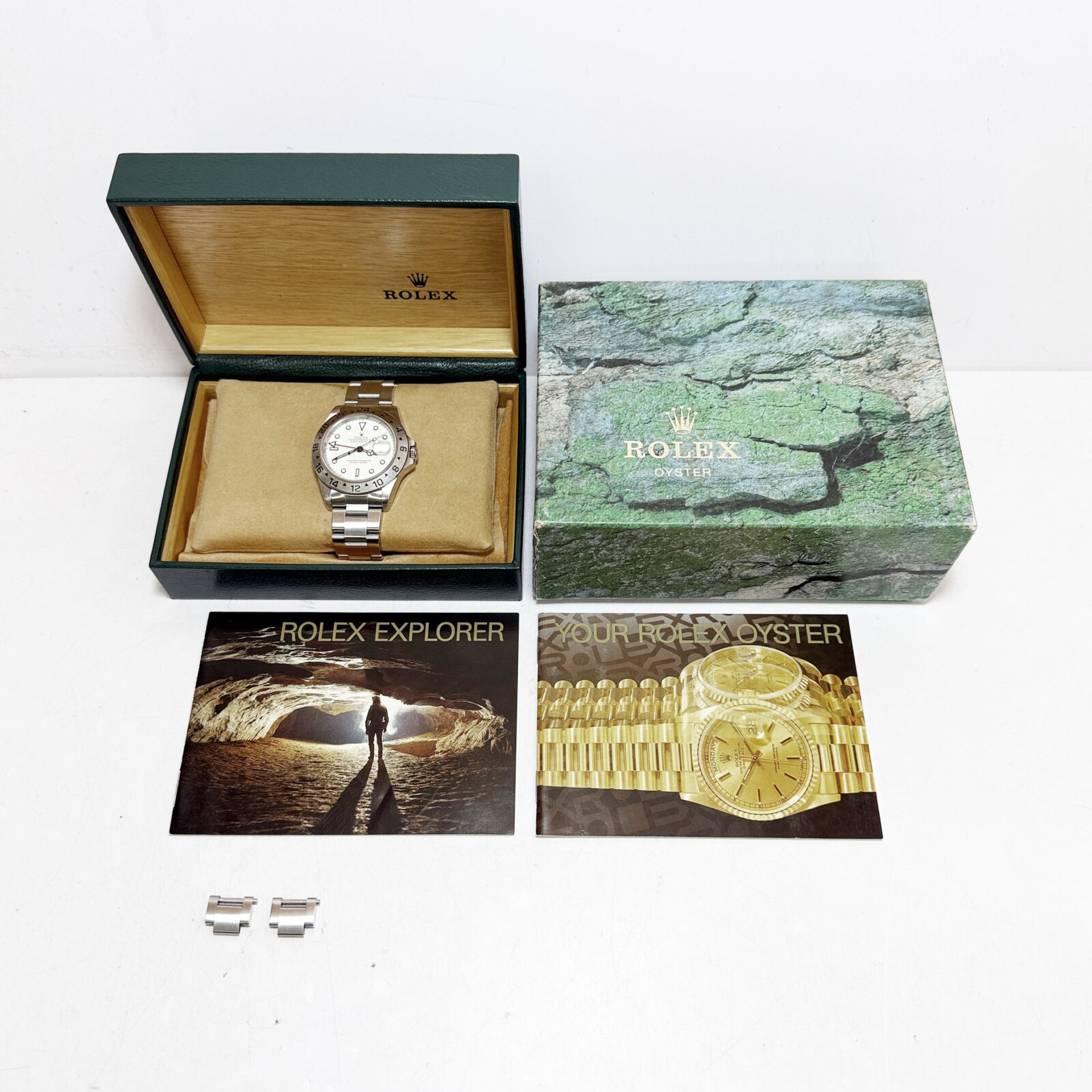 1999 Rolex Explorer II 16570 40MM Polar White Dial Steel Box Paper