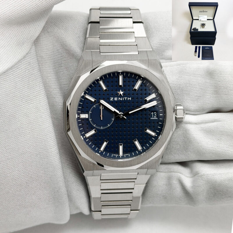 New 2026 Zenith Defy Skyline 03.9300.3620/51.I001 41MM Blue Steel Box Paper