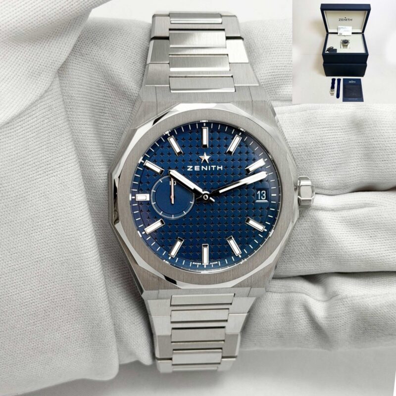 New 2026 Zenith Defy Skyline 03.9300.3620/51.I001 41MM Blue Steel Box Paper