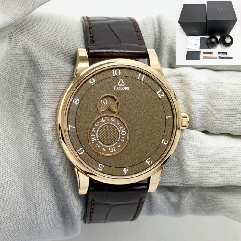 2025 Trilobe Nuit Fantastique Grained Havana NF03HG Brown 40MM 18K Rg Box Paper