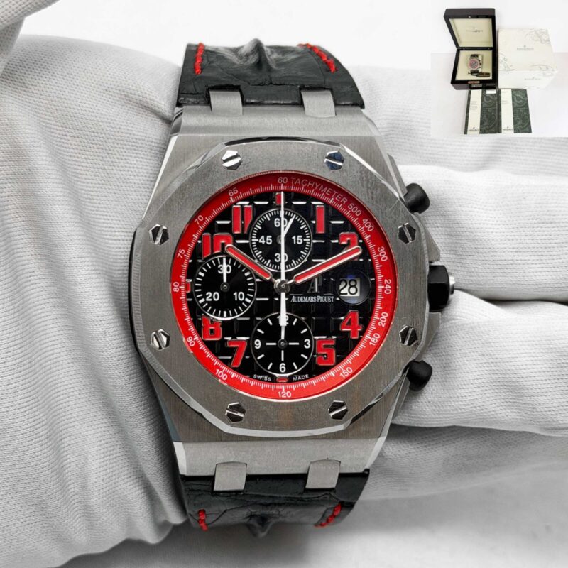 2009 Audemars Piguet Royal Oak Offshore Queens Road 26198TI Black Titanium B/p
