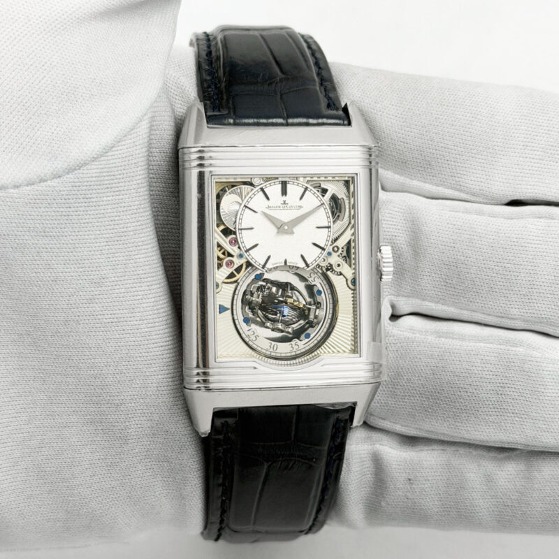 New Jaeger-Lecoultre Reverso Tribute Tourbillon 217.6.H9 31X51MM Platinum B/p