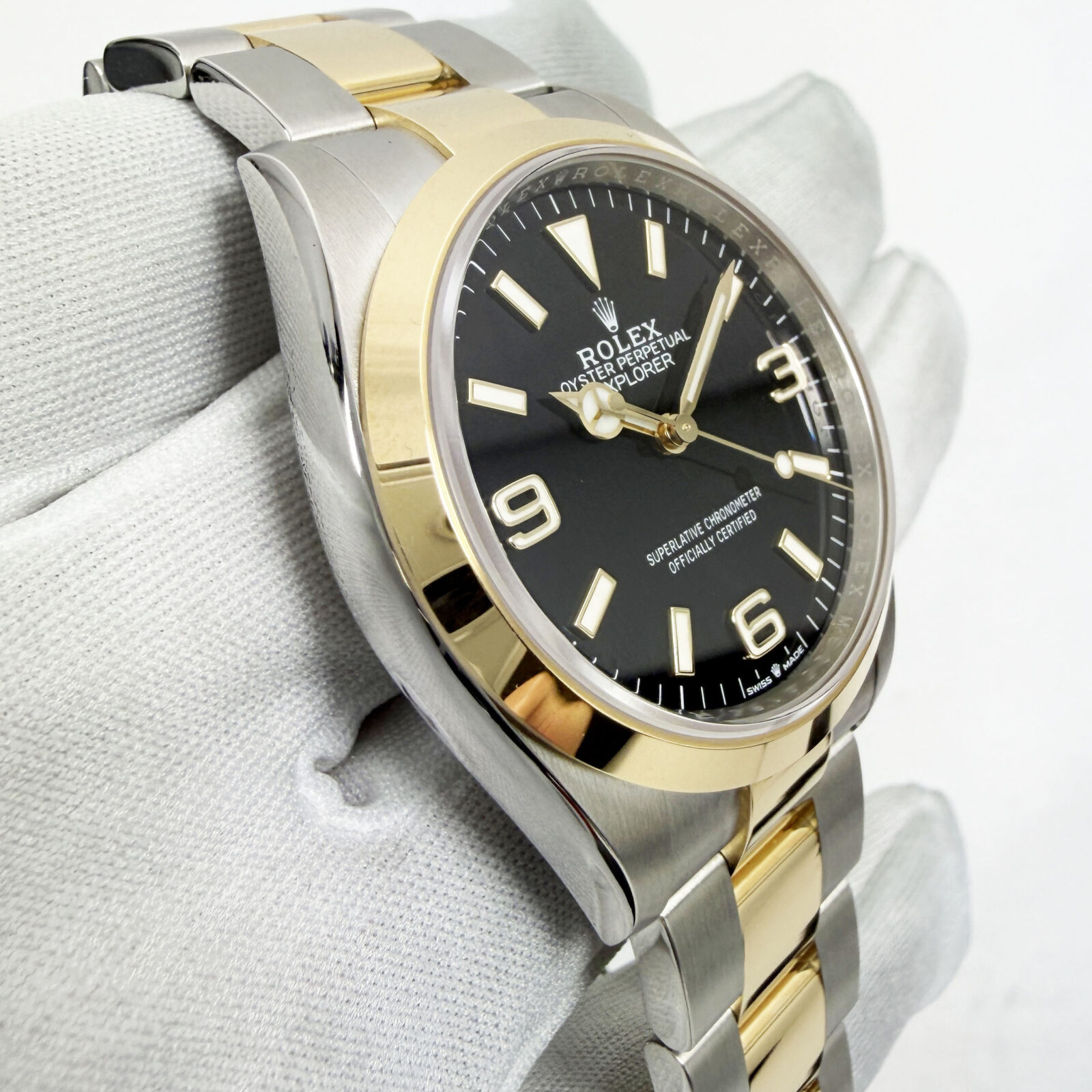 Unworn 2026 Rolex Explorer 124273 36MM Black 18K Two-Tone Yellow