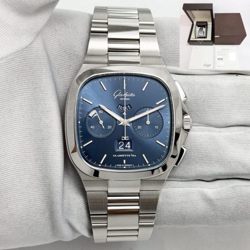 Glashutte Original Seventies Chronograph Panorama Date 1-37-02-08-02-70 40MM B/p
