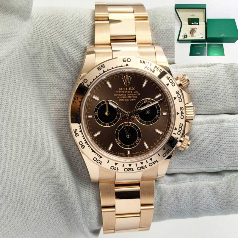 Mint Unpolished 2026 Rolex Daytona 126505 40MM Chocolate Pink Everose Gold B/p