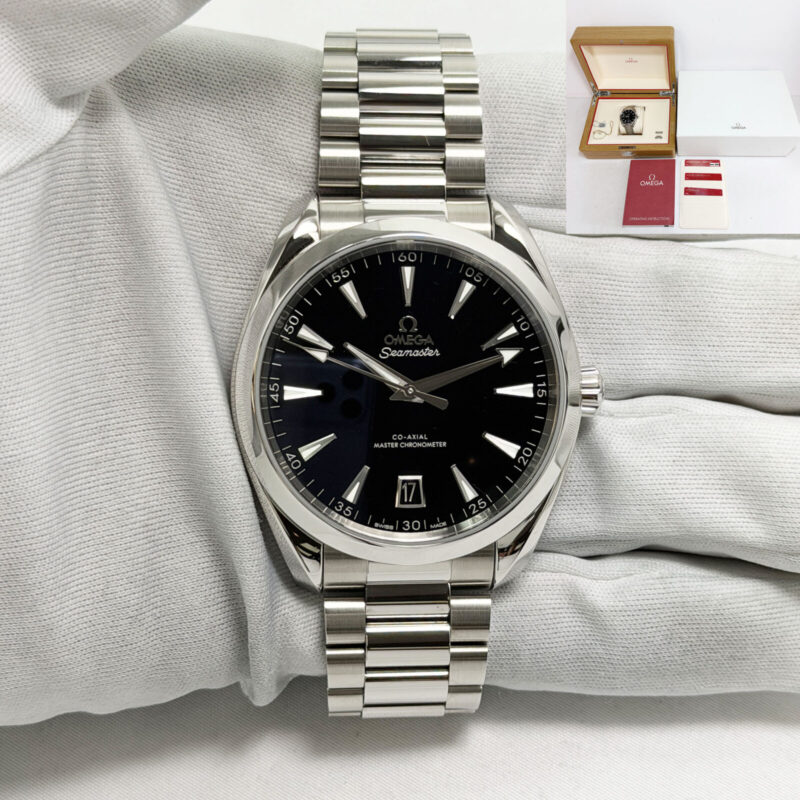 2024 Omega Seamaster Aqua Terra 220.10.41.21.01.002 41MM Black Steel Box Paper