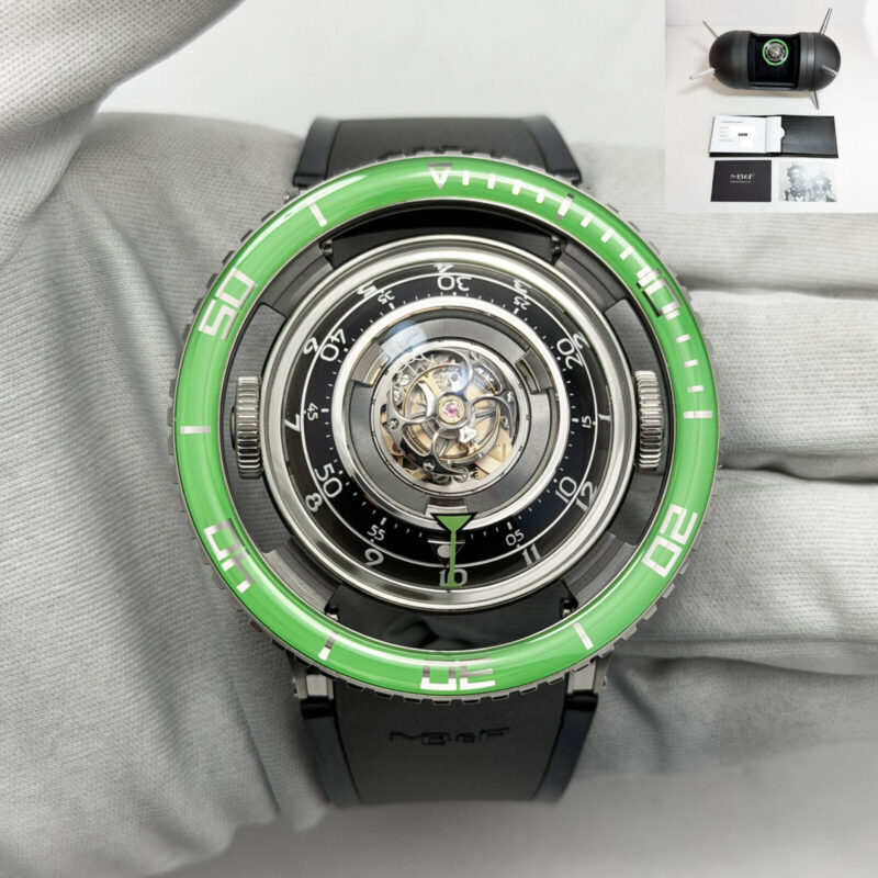 New 2026 Mb&f HM7 Aquapod 70.TGL.B 54MM Skeleton Titanium Box Paper