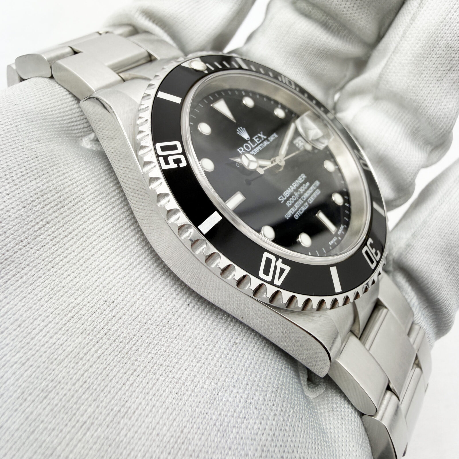 2004 Rolex Submariner Date 16610 40MM Black Dial Steel Box Paper F