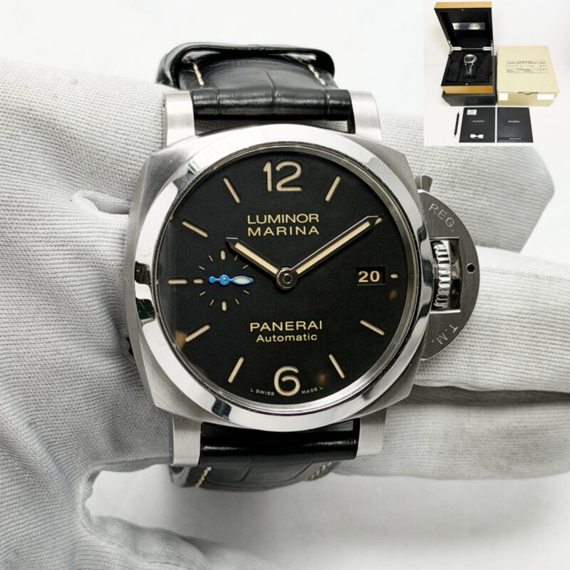 Panerai Luminor Marina 1950 3 Days PAM01392 42MM Black Steel Box Paper