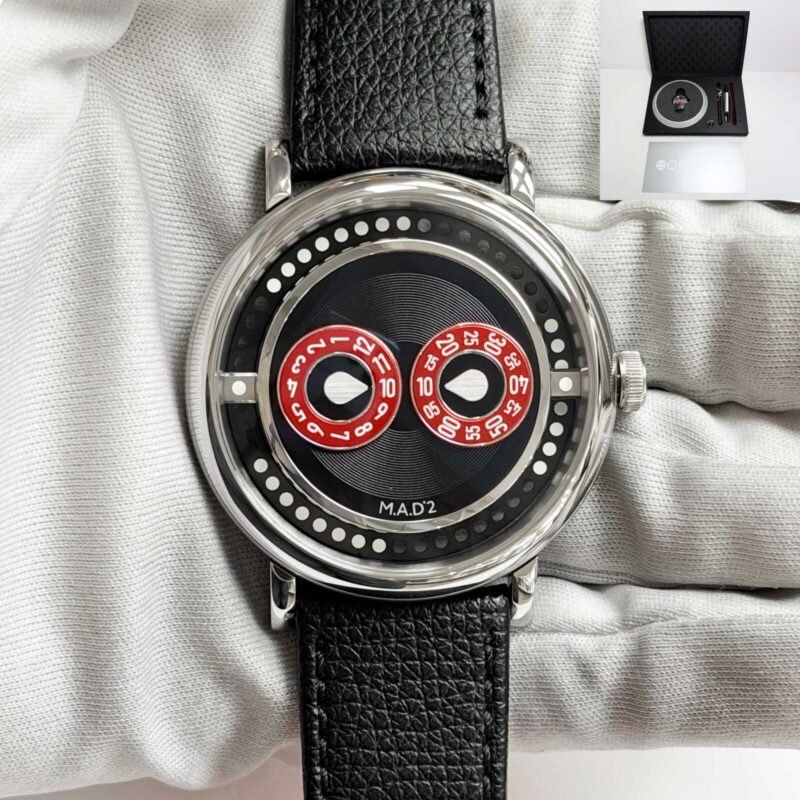 New 2026 Mb&f M.a.d 2 R&b 42MM Red Dial Stainless Steel Box Paper