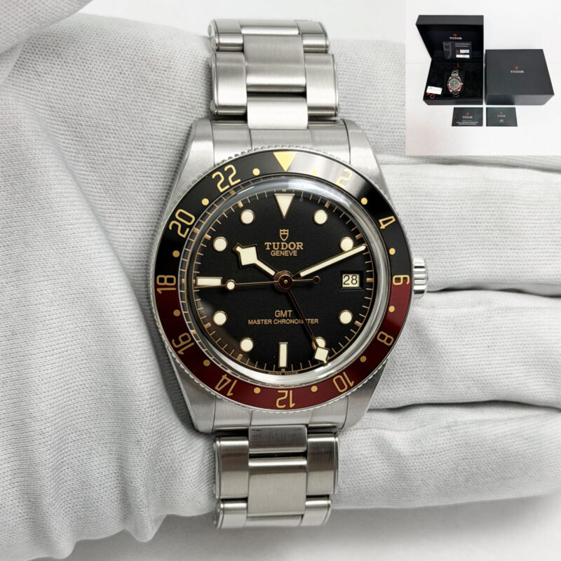 2025 Tudor Black Bay 58 GMT Coke 7939G1A0NRU 39MM Black Steel Box Paper