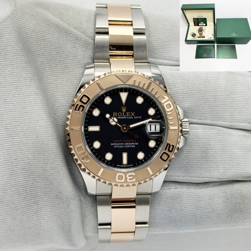 2025 Rolex Yacht-Master 268621 37MM Black Dial Everose Gold Box Paper