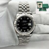 Like New 2025 Rolex Datejust 126334 41MM Black Diamond Fluted Jubilee Box Papers