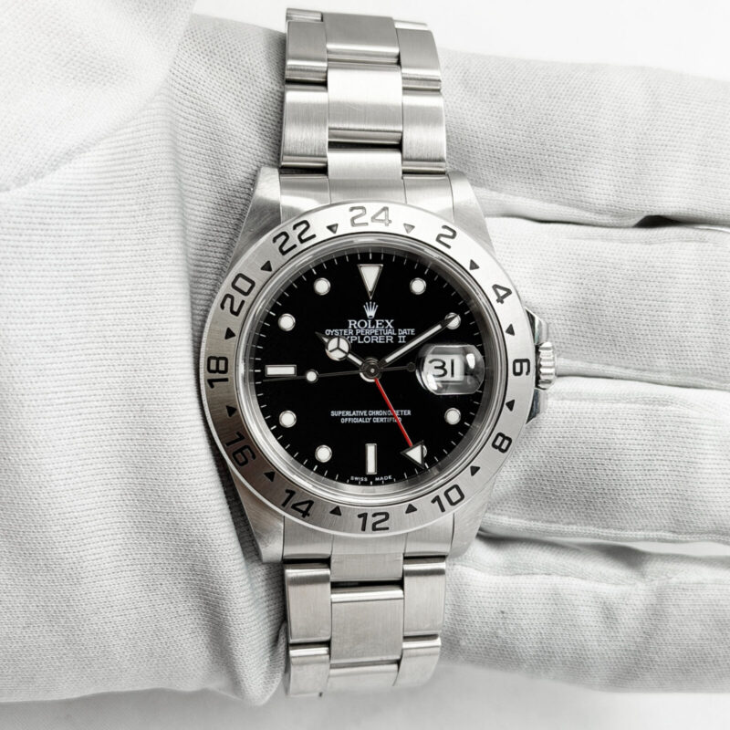 1999 Rolex Explorer II 16570 40MM Black Dial Oyster Stainless Steel A-Serial